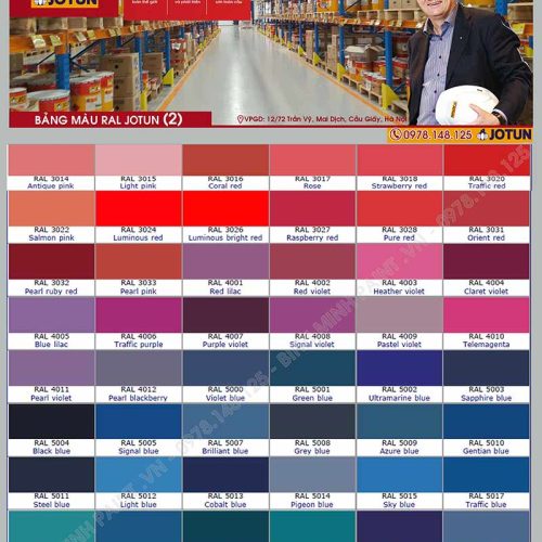 Bảng Màu Sơn Chống Rỉ Jotun Từ Trước Đến Nay 2