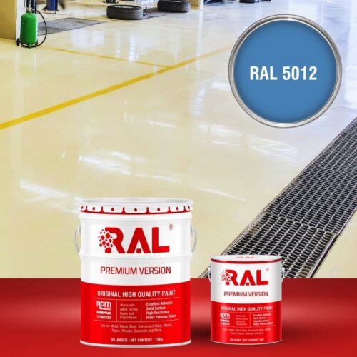 Sơn sàn bê tông chống tĩnh điện RAL RAFLOOR ANTI-STATIC 5012 1 B11 Son san chong tinh dien RAL 5012 1