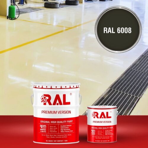 Sơn sàn bê tông chống tĩnh điện RAL RAFLOOR ANTI-STATIC 6008 1 B11 Son san chong tinh dien RAL 6008 1