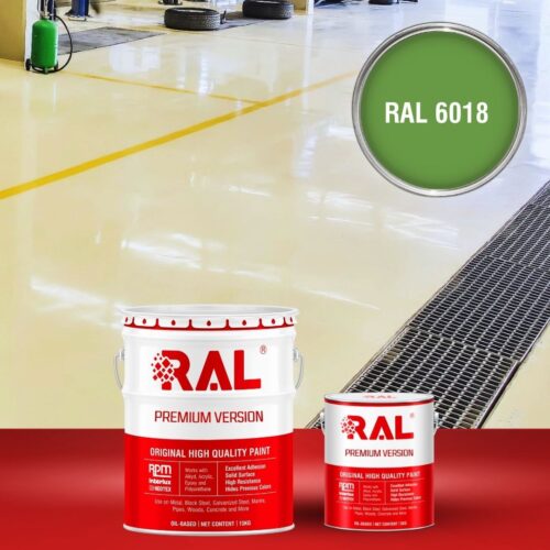 Sơn sàn bê tông chống tĩnh điện RAL RAFLOOR ANTI-STATIC 6018 1 B11 Son san chong tinh dien RAL 6018 1