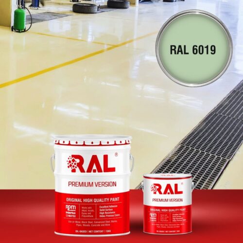 Sơn sàn bê tông chống tĩnh điện RAL RAFLOOR ANTI-STATIC 6019 1 B11 Son san chong tinh dien RAL 6019 1