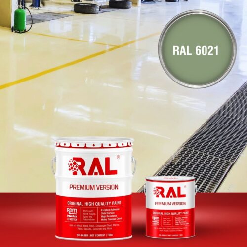 Sơn sàn bê tông chống tĩnh điện RAL RAFLOOR ANTI-STATIC 6021 1 B11 Son san chong tinh dien RAL 6021 1