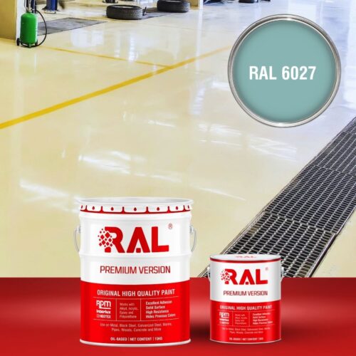 Sơn sàn bê tông chống tĩnh điện RAL RAFLOOR ANTI-STATIC 6027 1 B11 Son san chong tinh dien RAL 6027 1