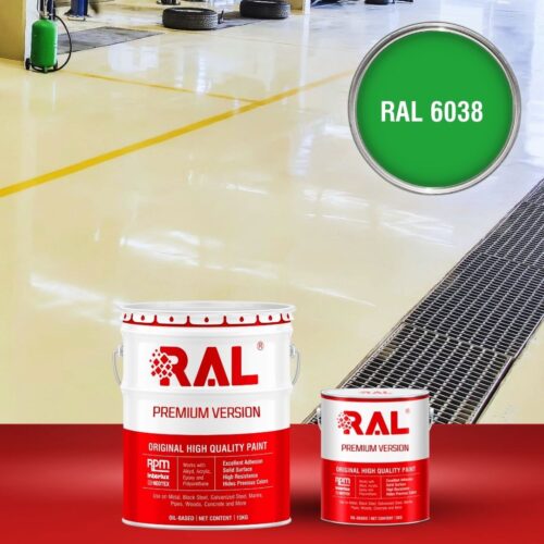 Sơn sàn bê tông chống tĩnh điện RAL RAFLOOR ANTI-STATIC 6038 1 B11 Son san chong tinh dien RAL 6038 1