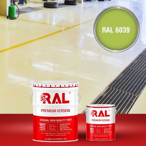 Sơn sàn bê tông chống tĩnh điện RAL RAFLOOR ANTI-STATIC 6039 1 B11 Son san chong tinh dien RAL 6039 1
