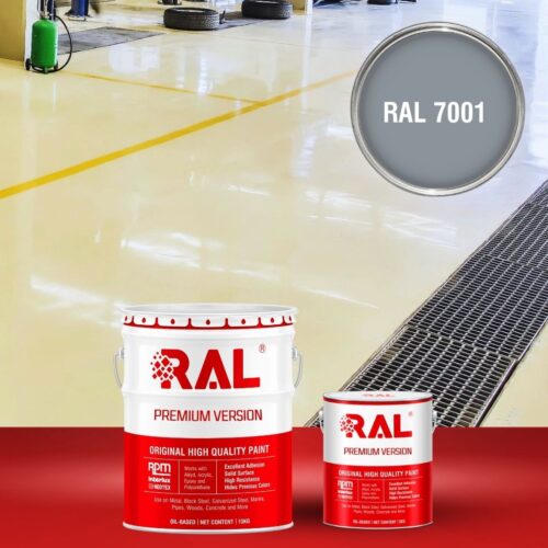Sơn sàn bê tông chống tĩnh điện RAL RAFLOOR ANTI-STATIC 7001 1 B11 Son san chong tinh dien RAL 7001 1