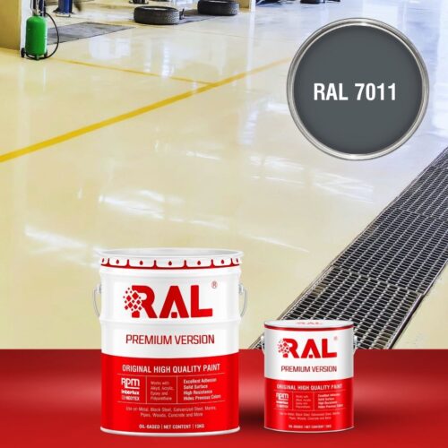 Sơn sàn bê tông chống tĩnh điện RAL RAFLOOR ANTI-STATIC 7011 1 B11 Son san chong tinh dien RAL 7011 1