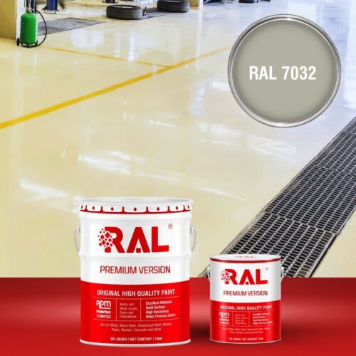 Sơn sàn bê tông chống tĩnh điện RAL RAFLOOR ANTI-STATIC 7032 1 B11 Son san chong tinh dien RAL 7032 1