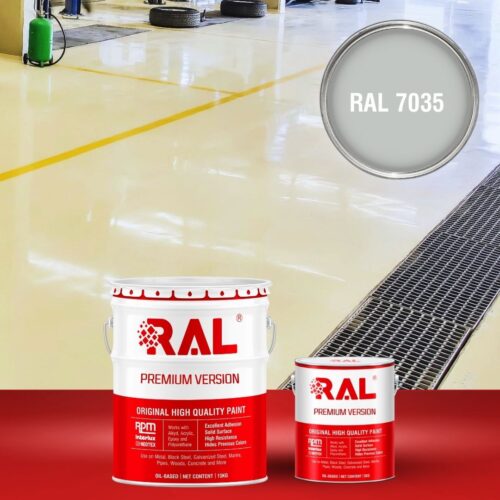 Sơn sàn bê tông chống tĩnh điện RAL RAFLOOR ANTI-STATIC 7035 1 B11 Son san chong tinh dien RAL 7035 1