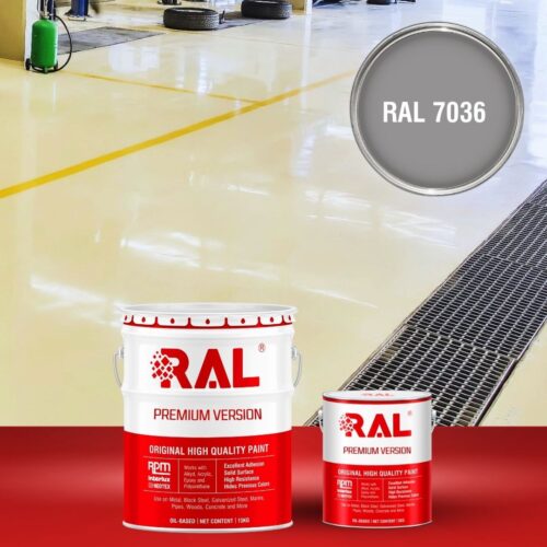 Sơn sàn bê tông chống tĩnh điện RAL RAFLOOR ANTI-STATIC 7036 1 B11 Son san chong tinh dien RAL 7036 1