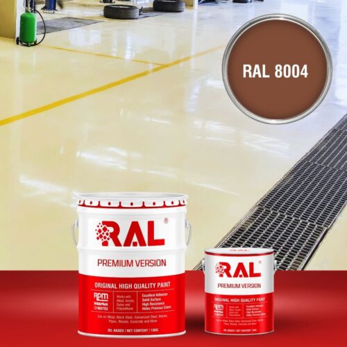 Sơn sàn bê tông chống tĩnh điện RAL RAFLOOR ANTI-STATIC 8004 1 B11 Son san chong tinh dien RAL 8004 1