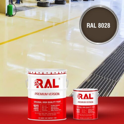 Sơn sàn bê tông chống tĩnh điện RAL RAFLOOR ANTI-STATIC 8028 1 B11 Son san chong tinh dien RAL 8028 1