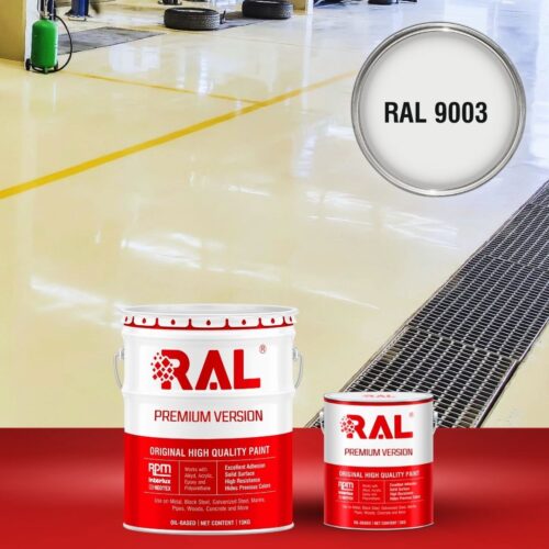 Sơn sàn bê tông chống tĩnh điện RAL RAFLOOR ANTI-STATIC 9003 1 B11 Son san chong tinh dien RAL 9003 1