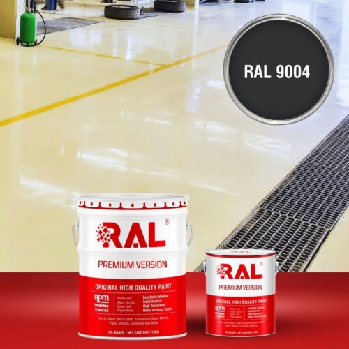 Sơn sàn bê tông chống tĩnh điện RAL RAFLOOR ANTI-STATIC 9004 1 B11 Son san chong tinh dien RAL 9004 1
