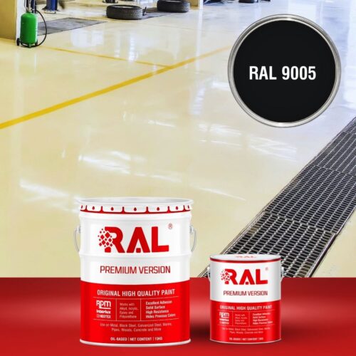 Sơn sàn bê tông chống tĩnh điện RAL RAFLOOR ANTI-STATIC 9005 1 B11 Son san chong tinh dien RAL 9005 1