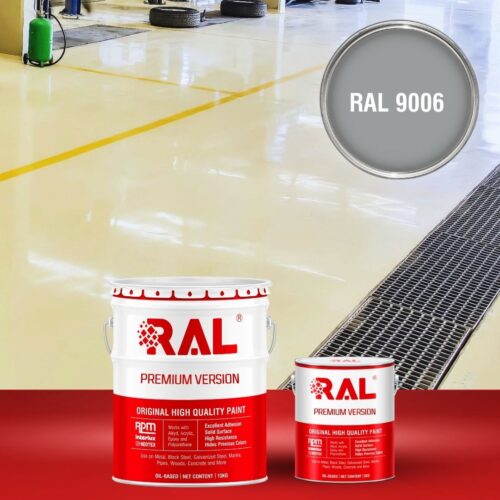 Sơn sàn bê tông chống tĩnh điện RAL RAFLOOR ANTI-STATIC 9006 1 B11 Son san chong tinh dien RAL 9006 1