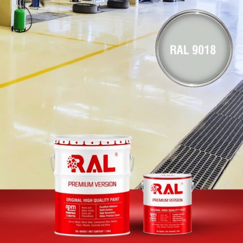 Sơn sàn bê tông chống tĩnh điện RAL RAFLOOR ANTI-STATIC 9018 1 B11 Son san chong tinh dien RAL 9018 1