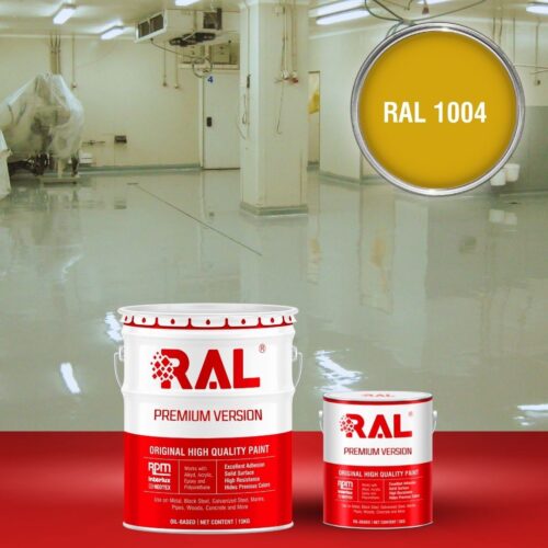 Sơn sàn bê tông kháng hóa chất RAL RAFLOOR ANTI-CHEM 1004 1 B13 Son san khang hoa chat RAL 1004 1