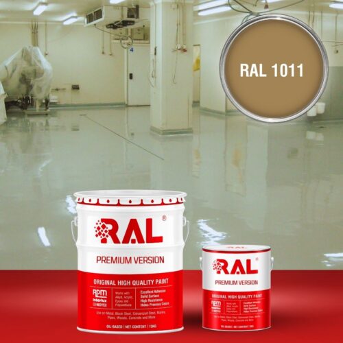 Sơn sàn bê tông kháng hóa chất RAL RAFLOOR ANTI-CHEM 1011 1 B13 Son san khang hoa chat RAL 1011 1