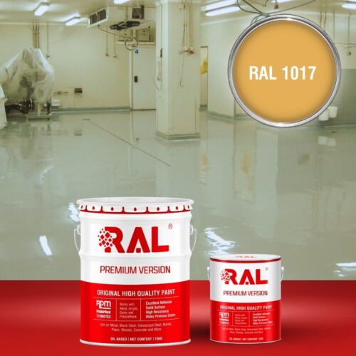 Sơn sàn bê tông kháng hóa chất RAL RAFLOOR ANTI-CHEM 1017 1 B13 Son san khang hoa chat RAL 1017 1