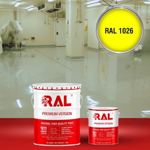 Sơn sàn bê tông kháng hóa chất RAL RAFLOOR ANTI-CHEM 1026 1 B13 Son san khang hoa chat RAL 1026 1