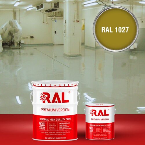 Sơn sàn bê tông kháng hóa chất RAL RAFLOOR ANTI-CHEM 1027 1 B13 Son san khang hoa chat RAL 1027 1