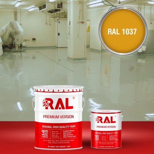 Sơn sàn bê tông kháng hóa chất RAL RAFLOOR ANTI-CHEM 1037 1 B13 Son san khang hoa chat RAL 1037 1