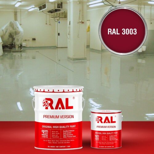 Sơn sàn bê tông kháng hóa chất RAL RAFLOOR ANTI-CHEM 3003 1 B13 Son san khang hoa chat RAL 3003 1