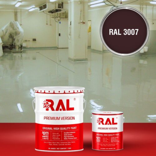 Sơn sàn bê tông kháng hóa chất RAL RAFLOOR ANTI-CHEM 3007 1 B13 Son san khang hoa chat RAL 3007 1