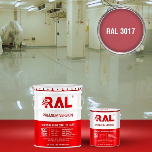 Sơn sàn bê tông kháng hóa chất RAL RAFLOOR ANTI-CHEM 3017 1 B13 Son san khang hoa chat RAL 3017 1