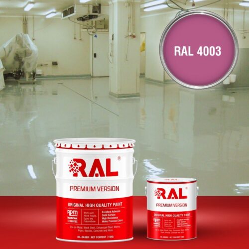 Sơn sàn bê tông kháng hóa chất RAL RAFLOOR ANTI-CHEM 4003 1 B13 Son san khang hoa chat RAL 4003 1