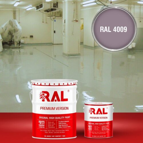 Sơn sàn bê tông kháng hóa chất RAL RAFLOOR ANTI-CHEM 4009 1 B13 Son san khang hoa chat RAL 4009 1