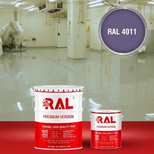 Sơn sàn bê tông kháng hóa chất RAL RAFLOOR ANTI-CHEM 4011 1 B13 Son san khang hoa chat RAL 4011 1