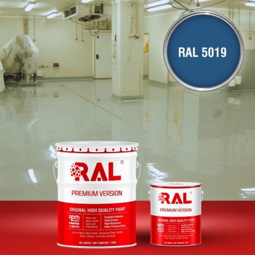 Sơn sàn bê tông kháng hóa chất RAL RAFLOOR ANTI-CHEM 5019 1 B13 Son san khang hoa chat RAL 5019 1