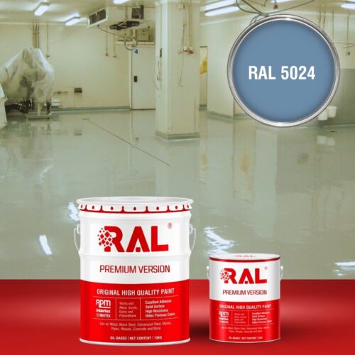 Sơn sàn bê tông kháng hóa chất RAL RAFLOOR ANTI-CHEM 5024 1 B13 Son san khang hoa chat RAL 5024 1