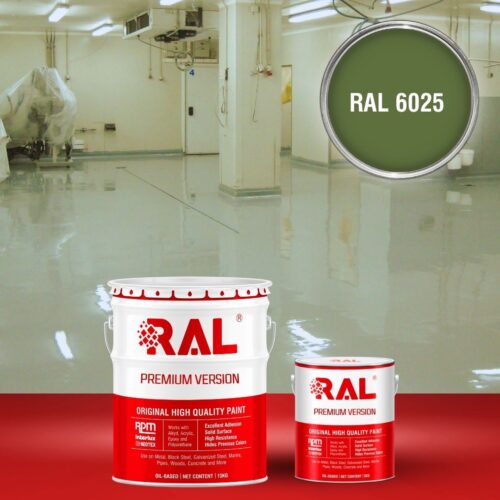 Sơn sàn bê tông kháng hóa chất RAL RAFLOOR ANTI-CHEM 6025 1 B13 Son san khang hoa chat RAL 6025 1