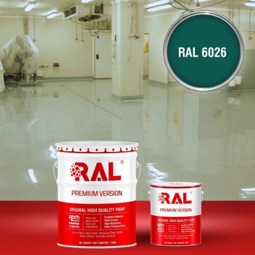 Sơn sàn bê tông kháng hóa chất RAL RAFLOOR ANTI-CHEM 6026 1 B13 Son san khang hoa chat RAL 6026 1