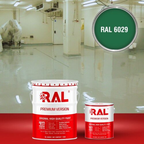 Sơn sàn bê tông kháng hóa chất RAL RAFLOOR ANTI-CHEM 6029 1 B13 Son san khang hoa chat RAL 6029 1