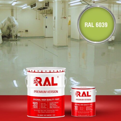 Sơn sàn bê tông kháng hóa chất RAL RAFLOOR ANTI-CHEM 6039 1 B13 Son san khang hoa chat RAL 6039 1
