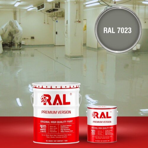 Sơn sàn bê tông kháng hóa chất RAL RAFLOOR ANTI-CHEM 7023 1 B13 Son san khang hoa chat RAL 7023 1