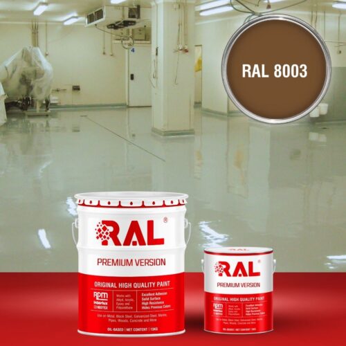 Sơn sàn bê tông kháng hóa chất RAL RAFLOOR ANTI-CHEM 8003 1 B13 Son san khang hoa chat RAL 8003 1