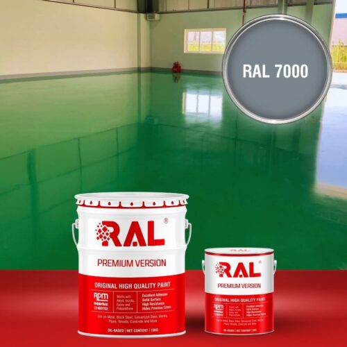 Sơn sàn bê tông chịu mài mòn RAL RAFLOOR ARMOR 7000 1 B15 Son san chiu mai mon RAL 7000 1