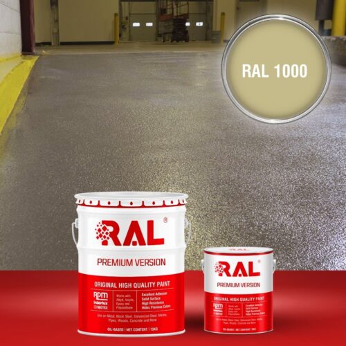 Sơn sàn bê tông chống trơn trượt RAL RAFLOOR ANTI-SLIP 1000 1 B17 Son san chong tron truot RAL 1000 1