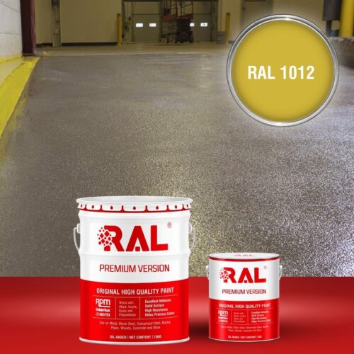 Sơn sàn bê tông chống trơn trượt RAL RAFLOOR ANTI-SLIP 1012 1 B17 Son san chong tron truot RAL 1012 1