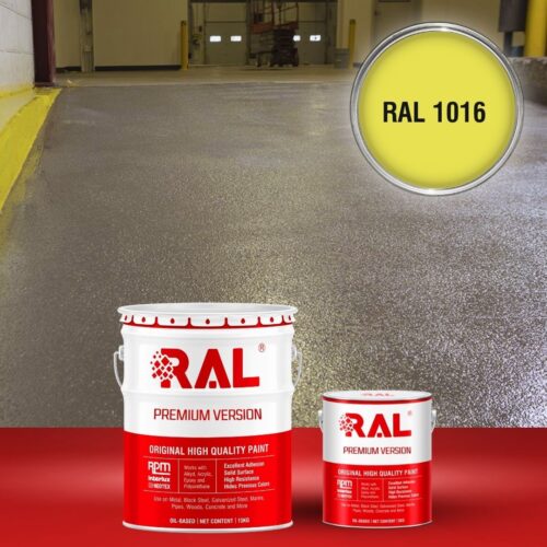 Sơn sàn bê tông chống trơn trượt RAL RAFLOOR ANTI-SLIP 1016 1 B17 Son san chong tron truot RAL 1016 1