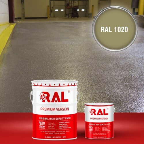 Sơn sàn bê tông chống trơn trượt RAL RAFLOOR ANTI-SLIP 1020 1 B17 Son san chong tron truot RAL 1020 1