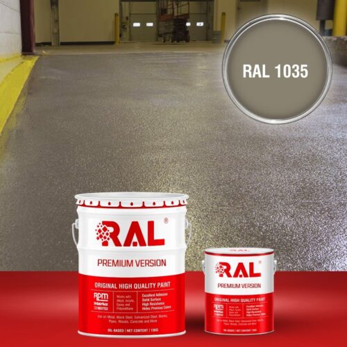 Sơn sàn bê tông chống trơn trượt RAL RAFLOOR ANTI-SLIP 1035 1 B17 Son san chong tron truot RAL 1035 1