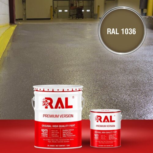 Sơn sàn bê tông chống trơn trượt RAL RAFLOOR ANTI-SLIP 1036 1 B17 Son san chong tron truot RAL 1036 1