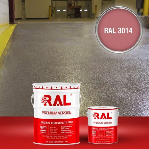 Sơn sàn bê tông chống trơn trượt RAL RAFLOOR ANTI-SLIP 3014 1 B17 Son san chong tron truot RAL 3014 1