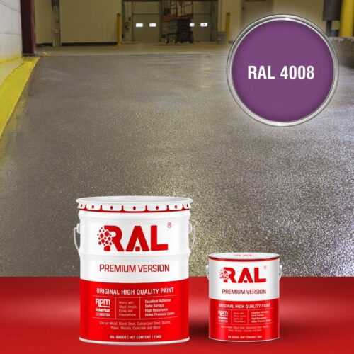 Sơn sàn bê tông chống trơn trượt RAL RAFLOOR ANTI-SLIP 4008 1 B17 Son san chong tron truot RAL 4008 1